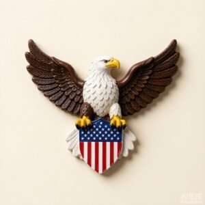 Bald Eagle Resin Fridge Magnet — wholesale resin gift by iZentris