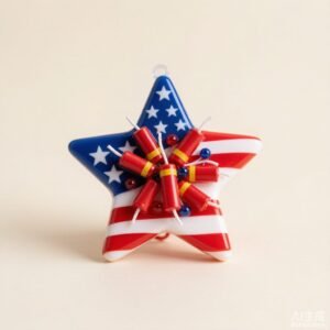 Independence Day Star Ornament — wholesale resin gift by iZentris